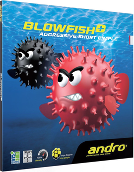 
                                            Настольный теннис накладка Andro blowfish plus +